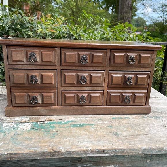 Vintage Apco wood jewelry box MCM - Picture 10 of 14